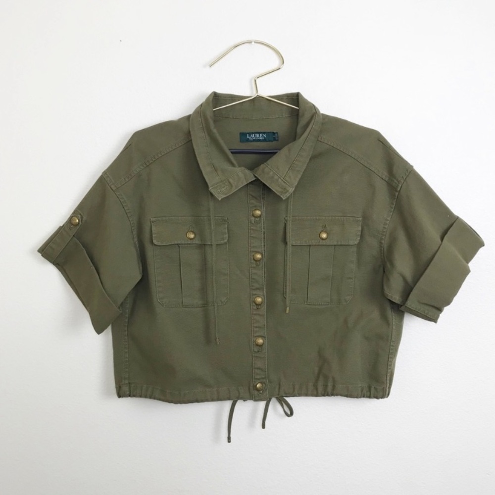 Cropped utility jacket